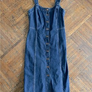 Like new madewell denim overall dress